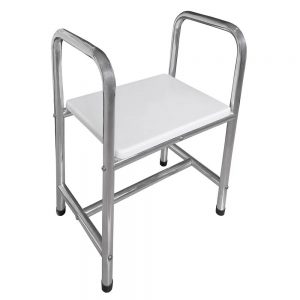 Cadeira De Banho Em Alumínio 56x72x38cm Sicmol