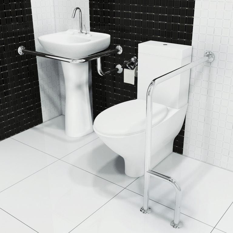 Foto De Banheiro Adaptado Para Acessibilidade De Idosos E Pnes Da Sicmol