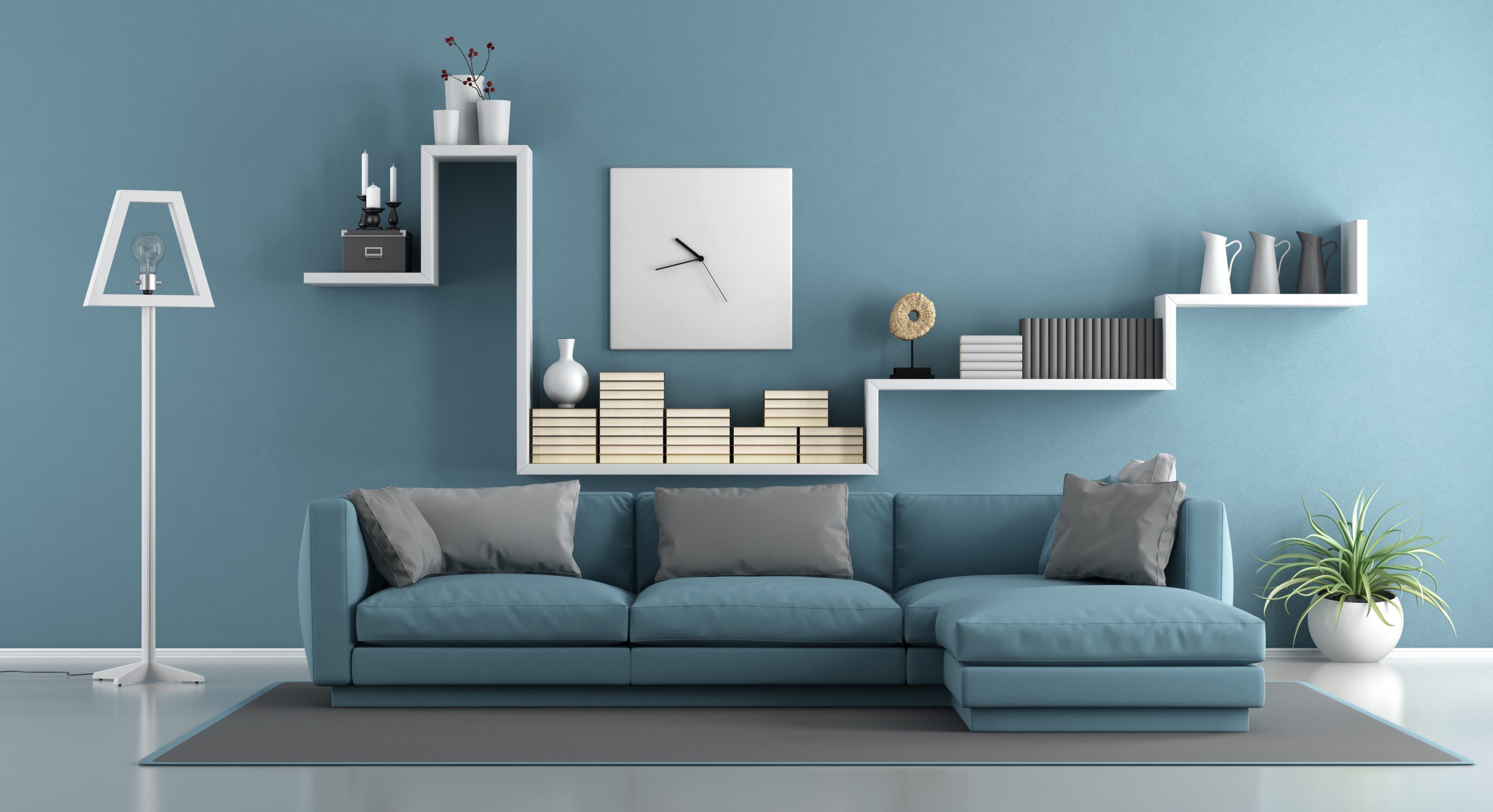 Blue Living Room
