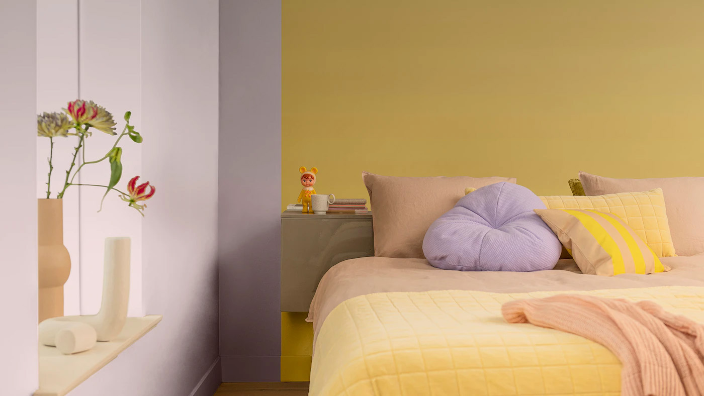 Uplifting Colour Bedroom