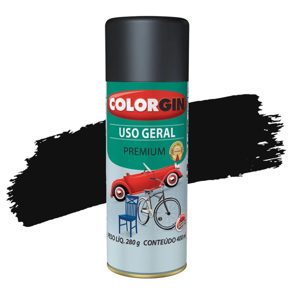 Tinta Spray Preto Fosco 400ml Co