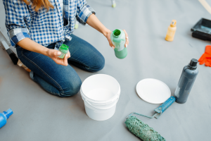 Female House Painter Mixes Paints 2023 11 27 05 00 39 Utc (1)