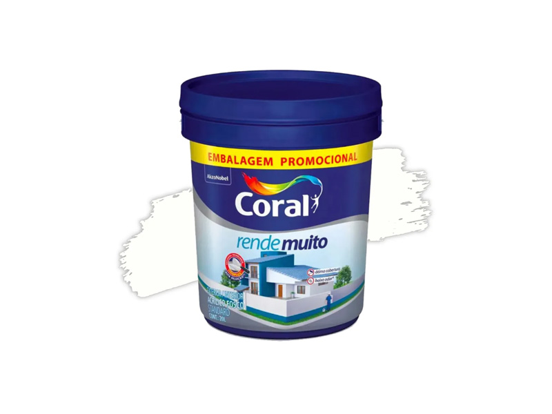 Tinta Acrílica Coral Rende Muito