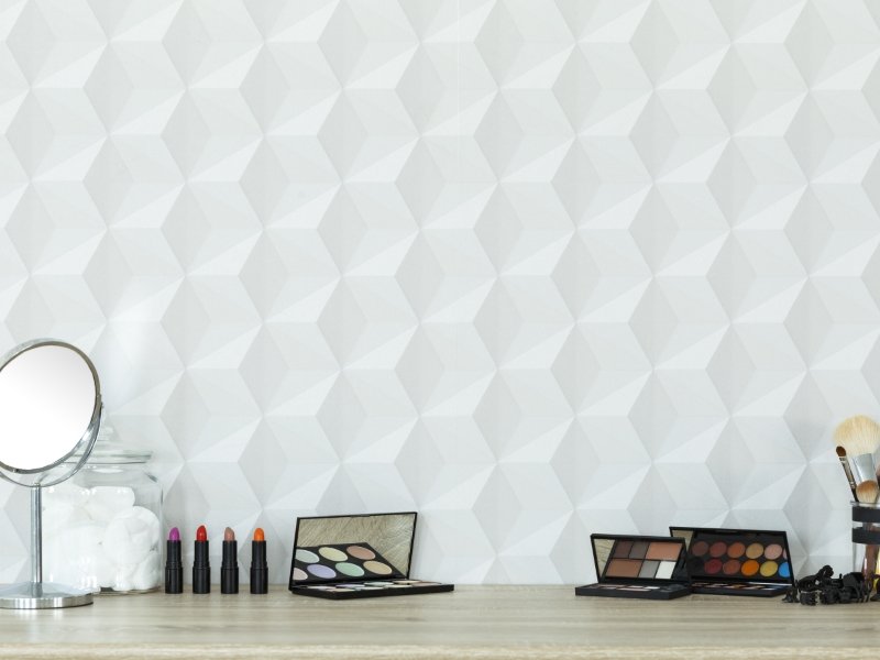 Colorful Cosmetics Lying On Table