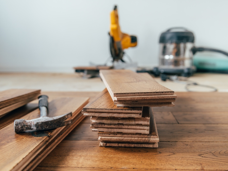 Instalação de piso laminado