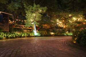 iluminação para jardim